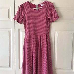LulaRoe Red Stripe Amelia L